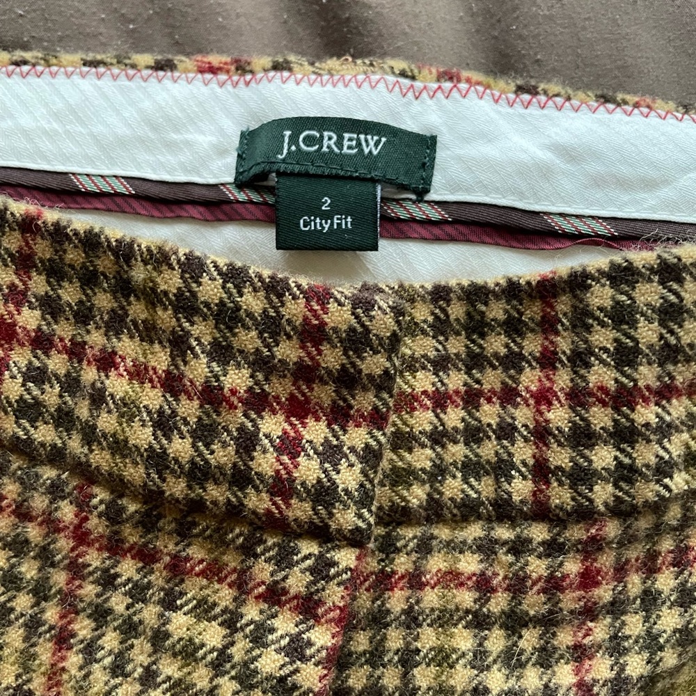 J Crew City Fit Wool Pants